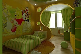 Ремонт детской комнаты 16 м2